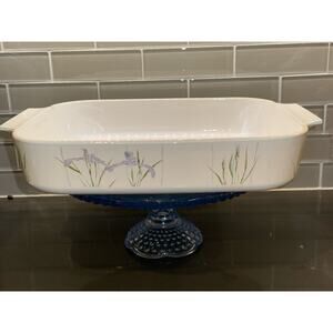 Vintage Corningware “Shadow Iris” A-21-B-N Lasagna Pan 12.25" x 10.5" x 2.5"